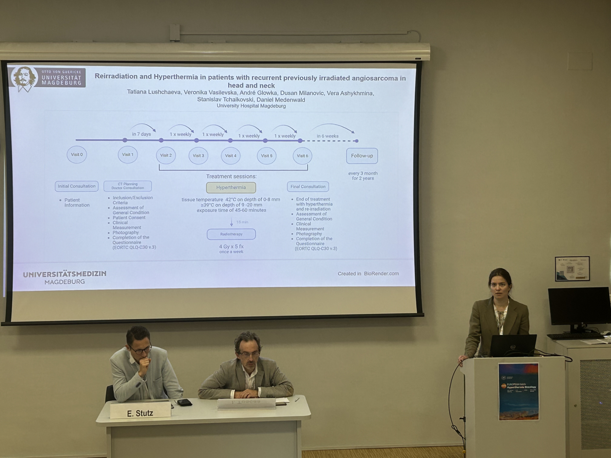 heckel news 2025 ESHO24 Fast presentation of Tatiana Lushchaeva (university Medical Center Magdeburg) on a study design for head&neck angiosarcoma